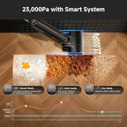 uwant Wet Dry Vacuum Cleaner 180° Lay-Flat Vacuum Mop All in One with 100℃ Hot Water and Air Drying 23000Pa Suction Vacuum Cleaner with Self-Cleaning Anti Odor Triple Edge Electric Mop