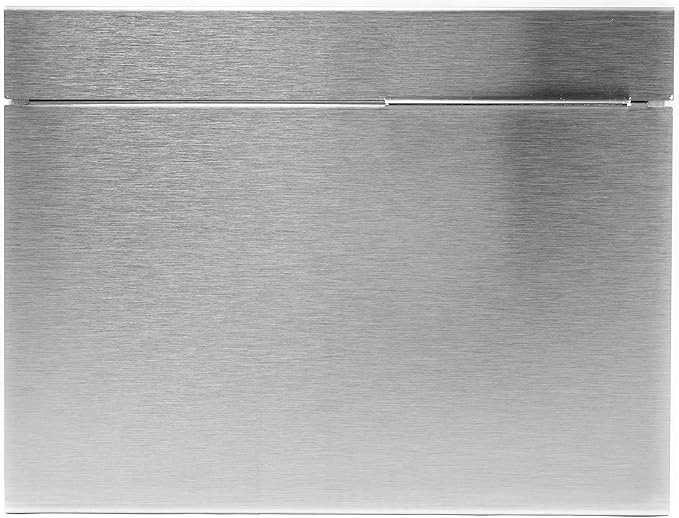 Vsons Modern Design Mailbox, Wall-Mount Mailbox Vsons Design Mitch SE (Brushed Stainless Steel with Engraved Numbers)