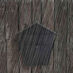 Wall Mount Locking Mailbox - Black Horizontal Triangular Security Mailbox - Waterproof Vertical Drop Mail Box Outdoor with Key