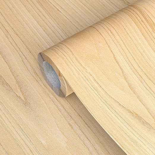 GSCIT Club Wood Veneer, 8 inch x 15ft Maple Edge Banding Preglued Flexible, Veneer Tape Banding for Cabinet Repair Furniture Restoration