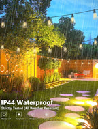 25 Pack Edison Light Bulbs, 5 Watts E12 Candelabra Base ST35 Edison Replacement Bulbs, Bistro Light Bulbs Incandescent for Outdoor Patio, Vintage Light Bulb Warm White