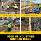 AirSpade 5000 150 CFM Utility Series Kit, Air-Excavation Tool, w/Supersonic Nozzle, 4 Foot Barrel, Rugged Lightweight Construction (ASU50150KT)