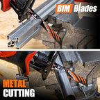 36-Piece Reciprocating Saw Blade Set with Organizer Pouch - Metal&Wood Cutting, Pruning Saw Blades