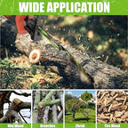 9.5-Inch Wood Pruning Reciprocating Saw Blade Set with Storage Box, 6-Piece Pruner Saw Blades with 5 TPI CR-V Steel for Tree Trimming Wood Cutting