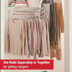 Rubbermaid Configurations Custom Closet Kit 3-6 Ft. Adjustable Metal Wire Shelving White Finish Expandable Organization System Hardware Included for Home Closet/Pantry/Laundry/Mudroom