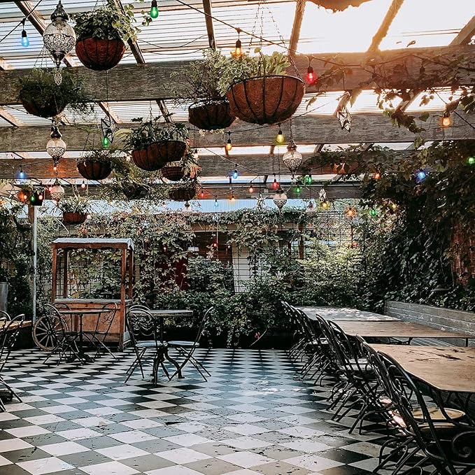 S14 Christmas Replacement Light Bulbs, 20 Pack Glass Edison Vintage Bulbs, 11 Watt, E26 Medium Base, Waterproof Commercial Christmas Bulb for Indoor Outdoor Home Patio Garden Decoration, Multicolor