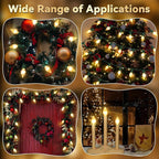 25 Pack Twinkle Christmas Replacement Bulbs, 7W Random Blinking Light Bulbs for Christmas String Light, Nightlights(Clear Twinkle,C9,E17 Intermediate Base)