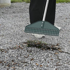 Thatch Rake & Leaves Rake 66-Inch Adjustable S/S Handle Heavy-Duty Design for Garden Lawns and Farms Ideal for Cleaning Up Dead Grass Fallen Leaves and Animal Bedding Dethatcher rake