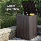 48 Gallon Package Delivery Box for Porch, Outdoor Storage with Lockable Secure, Large Double Wall Resin Outdoor Package Delivery and Waterproof