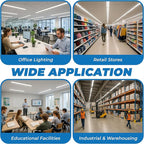 OHLECTRIC FP54/850/HO/ECO T5 Fluorescent Tube Light Bulb (10-Pack) 54 Watt High Output, 5000K Daylight, 800 Series Phosphor, G5 Bi-Pin Base, 46-Inch Linear Lamp, Energy Efficient - Case of 10