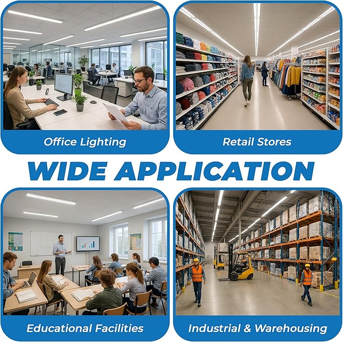 OHLECTRIC FP54/850/HO/ECO T5 Fluorescent Tube Light Bulb (10-Pack) 54 Watt High Output, 5000K Daylight, 800 Series Phosphor, G5 Bi-Pin Base, 46-Inch Linear Lamp, Energy Efficient - Case of 10