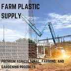 Farm Plastic Supply - Dura Skrim String Reinforced Clear Plastic Sheeting - 6 Mil - (12' x 100') - Reinforced Poly Film Tear Resistant, Weatherproof, Vapor Barrier Polyethylene Roll for Construction