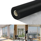 304 Stainless Steel Woven Wire Mesh Metal Window Screen Mesh Roll Security Mesh Roll for Door Screen/Patio Screen/Cabinets Mesh 20 Mesh 0.15mm Wire Dia (Black, 39.4in x 65.6ft)