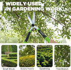 WORKPRO Hedge Shears, 23'' Manual Hedge Trimmers with Chrome Plated Steel Blade & Ergonomic Handle, Home Garden Pruner Hedge Clippers Perfect for Trimming Borders, Boxwood, and Tall Bushes