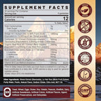 10,000mg Shilajit Gummies for Men & Women - Shilajit Pure Himalayan with Organic Beet Root, BCAA, Cordyceps Mushroom - 60% Fulvic Acid & 85+Trace Minerals Support Energy, Muscle, Immune & Brain, 1Pack