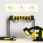 Heavy Duty Power Strip - 6 Outlet Power Strip with 6 Individual Switches Cord Manager Surge Protector 1200J Home Office Garage Industrial Workshop