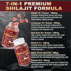 10,000mg Shilajit Gummies for Men & Women - Shilajit Pure Himalayan with Organic Beet Root, BCAA, Cordyceps Mushroom - 60% Fulvic Acid & 85+Trace Minerals Support Energy, Muscle, Immune & Brain, 1Pack