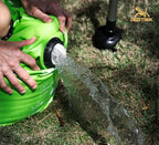 One Hand Wash Bag and Plunger Set - Off Grid Washing Machine Non Electric for Camping Travel | Eco Friendly Portable Manual Clothes