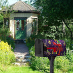 Mardi Gras Mailbox Cover Magnetic Lrage Size 21x25.5 Inch Crawfish Carnival Beads Mailbox Covers Oversized Letter Box Wraps for Holiday Outdoor Garden Yard Decor