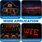 OHLECTRIC Halloween Light Bulbs (4 Pack – Orange), 7 Watt Mini Bulbs – E12 Candelabra Base, Non-Dimmable, 120 Volts – C7 Night Light Lamp Replacement Bulb for Salt Lamps, Window Candles, Holiday Decor