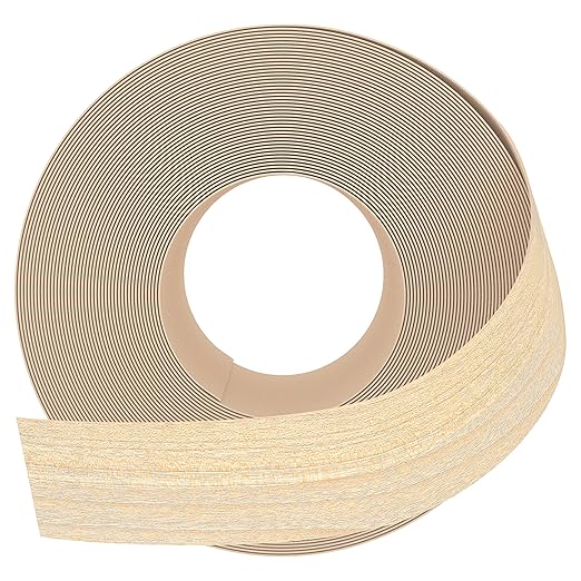 GSCIT Club Maple Edge Banding, 2 inch x 50ft Wood Edge Banding Pre-glued Flexible, Veneer Tape for Cabinet Repair & Furniture Restoration