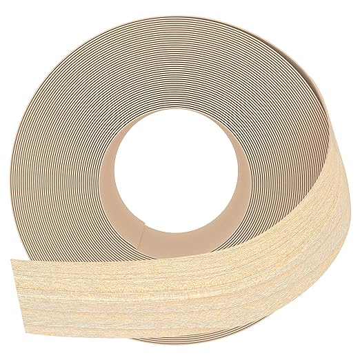 GSCIT Club Maple Edge Banding, 3 inch x 25ft Wood Edge Banding Pre-glued Flexible, Veneer Tape Banding for Cabinet Repair Furniture Restoration