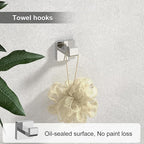 Toilet Paper Holder Collision Avoidance Towel Racks for Bathroom Thickened Material 304 Stainless Steel Towel Rack 10-Piece Towel Bar Polished Chrome Bathroom Hardware Set Will Not Rust