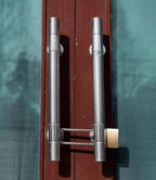 Solid Brass Padlock, 2 inch Wide Body, Outdoor Lock with Removable Adjustable-Length Shackle