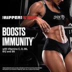 JNX SPORTS The Ripper! Shredding Thermogenic Fat Burner - Watermelon Candy 30 Servings | Advanced Fast Acting Thermogenic Pre-Workout, Appetite Suppressant for Men & Women