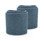 CS Unitec | PTX Fine Fleece Nonwoven Sleeve | Abrasive Grit Torque Grinder Tool Attachment for Scratch Removal| 3-1/2" Diameter x 4" Wide, Blue, (Pack of 4)