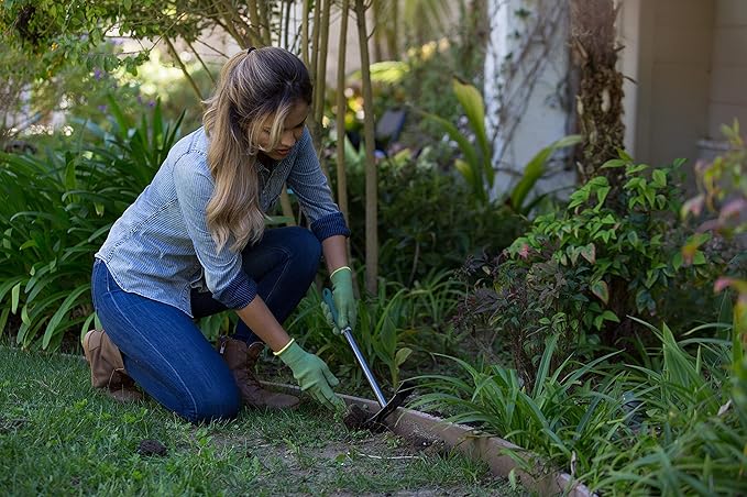 Yard Butler Terra Garden Hand Tools - Weeding Hand Tiller Tool for Efficient Gardening - Weed Remover Tool for Lawn & Garden Care - Durable Gardening Accessory, Weeder