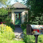 Spring Flowers Bird Mailbox Cover Magnetic Standard Size 21x18 Inch Spring Mountain Lake Mailbox Covers Floral Rustic Seasonal Mailbox Wraps Post Letter Box Decor for Garden Yard