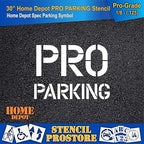 Retail Stencils - Home Depot - 30 in PRO Parking Stencil - 43'' x 31'' x 1/8" (128 mil) - Pro-Grade