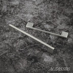 Alzassbg 5 Pack Brushed Satin Nickel Cabinet Pulls, 11-1/3 Inch(288mm) Hole Centers Rectangle Cabinet Handles Kitchen Pulls for Drawers and Cabinets AL3051SN