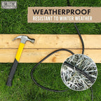 Weatherproof Black Extension Cord 200 ft, 16/3 SJTW 200 Foot Long Outdoor Extension Cord 3 Prong, Heavy Duty Exterior Power Cable Great for Outdoor Lights, Landscaping & Lawn - UL Certified