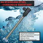 1800W Pool Immersion Water Heater with Wifi Timer & Temp Control – Submersible Electric Heater for Above-Ground Pool, Bucket, Bathtub, Baptistry, Baptismal Pool, Inflatable Pool & Hot Tub