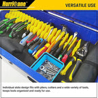 HURRICANE Pliers Organizer Rack - 10-Slot Extendable Tool Organizer, Non-Slip Rubber Base, Yellow, Fit 3" H, 1 Pack
