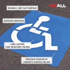 FIXALL Skid Grip Anti-Slip Coating, 5 Gallons, Cobalt, Exceeds ADA Standards, Ideal for Safety Areas, Slip-Resistant Pavement, Cement & Concrete Paint