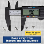 304 Stainless Steel Woven Wire Mesh Metal Window Screen Mesh Roll Security Mesh Roll for Door Screen/Patio Screen/Cabinets Mesh 20 Mesh 0.15mm Wire Dia (Black, 39.4in x 65.6ft)