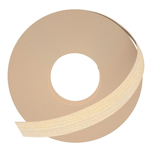 GSCIT Club Maple Edge Banding, 5/8 inch x 250ft roll of Veneer Edge Banding -Pre-glued Flexible, Real Wood Tape Banding for Cabinet Repair Furniture Restoration