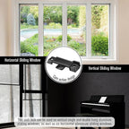 Saillong Replacement Sash Lock Compatible with Prime-line F 2590 for Vertical & Horizontal Sliding Windows, 2-1/4” Mounting Hole Centers, Broken Sash Locks for Additional Home Security(Black,6 Pack)