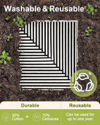 6 Pack Swedish Dishcloths for Kitchen - Reusable Dish Cloths for Washing Dishes Absorbent Cute Funny Kitchen Towels Cleaning Sponge, Line Drawing