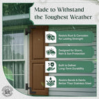Renovators Supply Manufacturing - Heavy-Duty Black Wrought Iron Shutter Lift Off Pintle Hinges Colonial Pin Reversible for Doors, Window and Shutters with Hardware 6 1/2 Inches, Pack of 50 Pairs