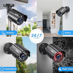 ZOSI 2.0MP 1080P HD 1920TVL Security Camera Hybrid 4-in-1 TVI/CVI/AHD/960H CVBS CCTV Camera Outdoor Indoor,80ft IR Night Vision,Weatherproof Bullet Camera For analog Surveillance DVR(Black)