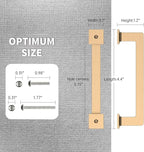 FILTA Cabinet Handles 3.75 Inch 10 Pack Cabinet Pulls for Kitchen Champagne Bronze Metal Drawer Pulls Modern Cabient Hardware Cupboard Handles