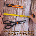 CARTMAN 39 Piece Tool Set General Household Hand Kit with Plastic Toolbox Storage Case Orange