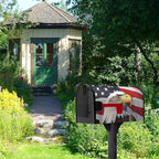 Eagle Patriotic Mailbox Covers Magnetic Large Size American 4th of July USA Flags Mailbox Cover Oversized Remember Day Post Box Wraps Decor Waterproof for Garden Yard 21x25.5 Inch