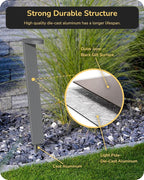 EDISHINE Low Voltage Pathway Lights Wired, 2700K 100LM 5.5W 50000Hrs 12V Waterproof Outdoor Lighting & Accessories, Modern Aluminum Electric LED Path Lights for Sidewalk Yard Garden