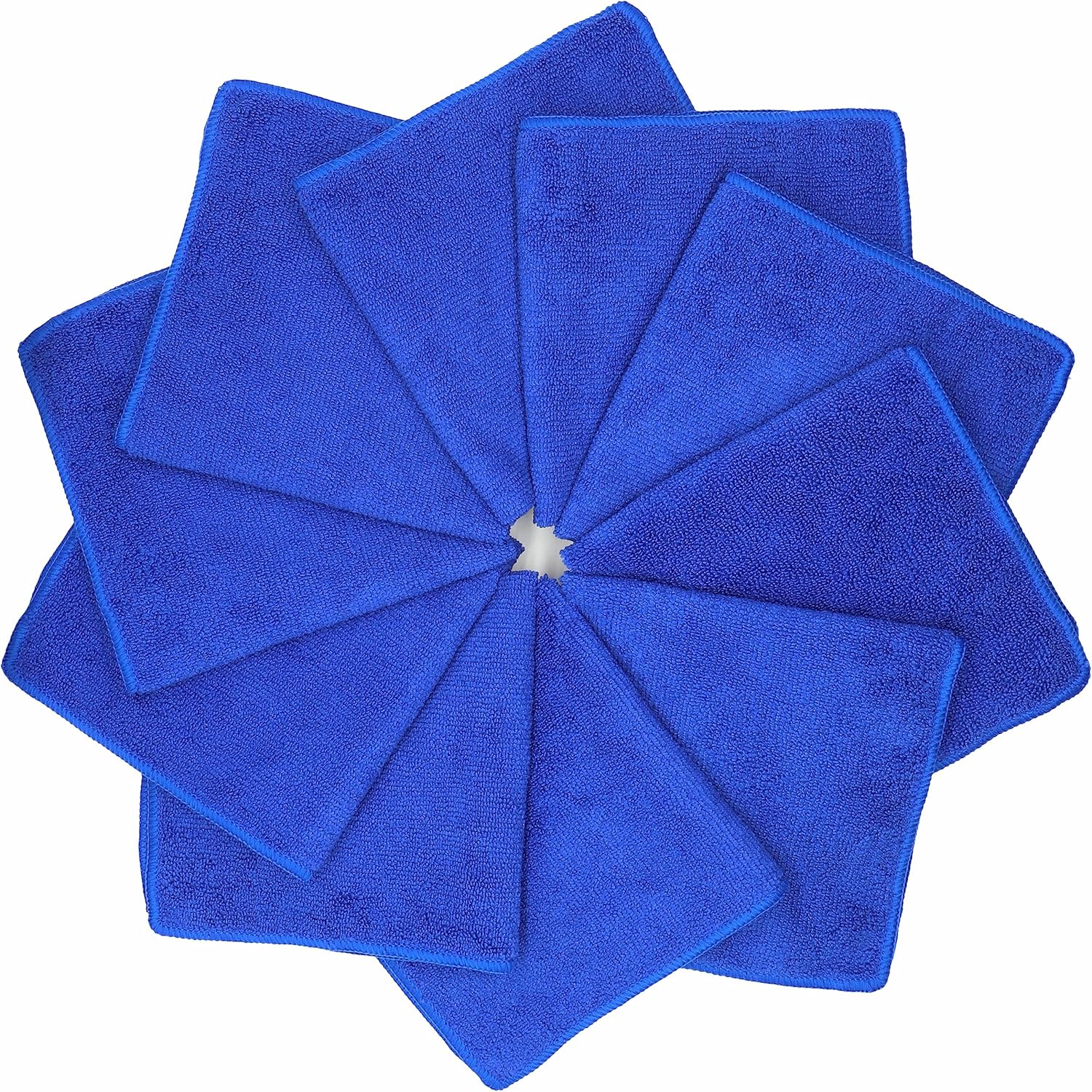 Microfiber Dish Cloths Fast Drying Kitchen Cleaning Cloth Dish Rags Dust Cloths Ultra Absorbent Lint Free Washcloths 12inch x 12inch 10 Pack Dark Blue