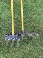 Standard Golf Garden Landscape Rake – 9” & 21" Head Garden Debris Rakes Combo | Elevate Your Outdoor Spaces with Precision and Efficiency | Ideal for Lawn and Garden Maintenance